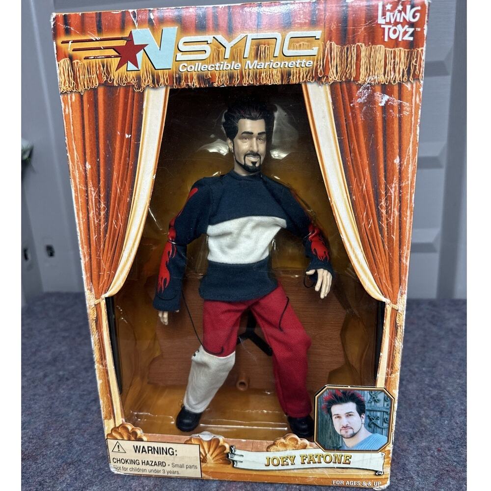 NSYNC Joey Fatone Living Toyz Collectible Marionette Figure Doll NIB Unopened